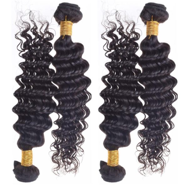 Pacotes de cabelo brasileiro onda profunda 3 feixes de cabelo brasileiro onda profunda tecer pacotes de cabelo humano onda profunda