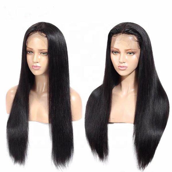 13x4 lace front wig 1 Free Part Brazilian Straight 13x4 Lace Front Wigs Human Hair