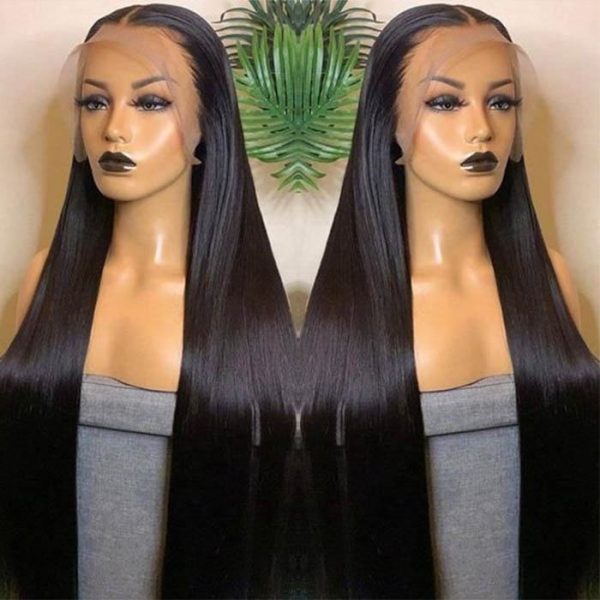 13x4 lace front wig 3 Free Part Brazilian Straight 13x4 Lace Front Wigs Human Hair