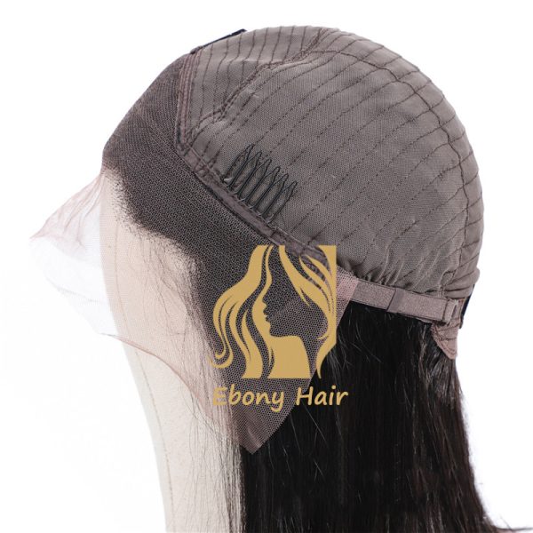13x4 lace front wig side Free Part Brazilian Straight 13x4 Lace Front Wigs Human Hair